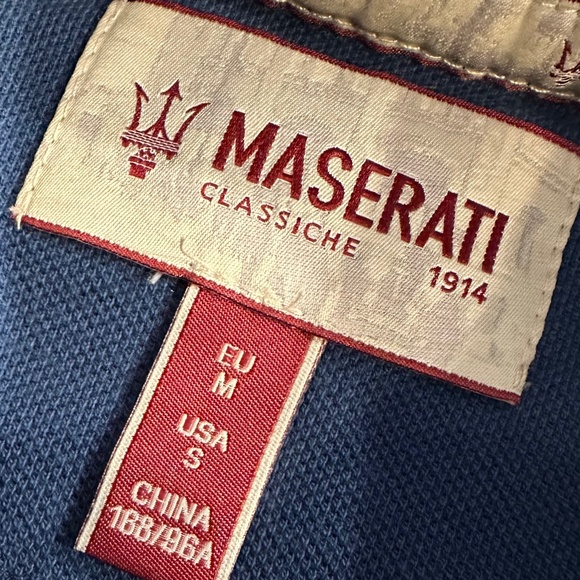 Maserati Distressed Polo Style Shirt Men’s US S - Picture 5 of 9